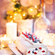 Meringue roll cake with cream and fresh berries Meringue roll cake with cream and fresh berries - PhotoDune Item for Sale