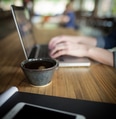 Woman Working at Laptop in a Coffee Shop Woman Working at Laptop in a Coffee Shop - PhotoDune Item for Sale