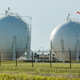 Spherical gas tanks at an oil refinery. Spherical gas tanks at an oil refinery. - PhotoDune Item for Sale