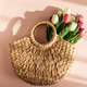 Tulip Bouquet in Straw Handbag. Stylish Spring Floral Composition on Pink Background Tulip Bouquet in Straw Handbag. Stylish Spring Floral Composition on Pink Background - PhotoDune Item for Sale