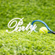 Tennis Party with ball and racket on green grass Tennis Party with ball and racket on green grass - PhotoDune Item for Sale