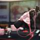 Women pink panties on a studio microphone with a metal anal plugs on the streamer table. Online sex Women pink panties on a studio microphone with a metal anal plugs on the streamer table. Online sex - PhotoDune Item for Sale