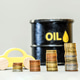 A model car, an oil barrel, growing stacks of coins. Rising fuel prices A model car, an oil barrel, growing stacks of coins. Rising fuel prices - PhotoDune Item for Sale