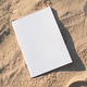 blank magazine mockup on sandy beach blank magazine mockup on sandy beach - PhotoDune Item for Sale