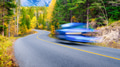 The road through the forest. Fast car. Transportation. Asphalt road and turns between trees. The road through the forest. Fast car. Transportation. Asphalt road and turns between trees. - PhotoDune Item for Sale