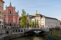 Cityscape of beautiful town with river in Ljubljana, Slovenia. Cityscape of beautiful town with river in Ljubljana, Slovenia. - PhotoDune Item for Sale