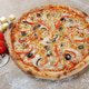 Vegetarian pizza with vegetables Vegetarian pizza with vegetables - PhotoDune Item for Sale