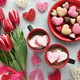Valentine's Day flowers and heart-shaped chocolate gifts Valentine's Day flowers and heart-shaped chocolate gifts - PhotoDune Item for Sale