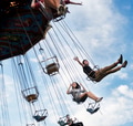 A group of friends is enjoying the amusement park A group of friends is enjoying the amusement park - PhotoDune Item for Sale