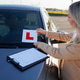 Driving Instructor Placing Learner Sign on Car Driving Instructor Placing Learner Sign on Car - PhotoDune Item for Sale