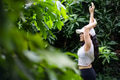 Asia Women doin yoga at the garden Asia Women doin yoga at the garden - PhotoDune Item for Sale