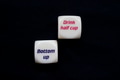 Drinking dice game isolated on black background Drinking dice game isolated on black background - PhotoDune Item for Sale