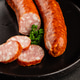 Smoked pork sausage Montbeliard sausage tasty snack fresh delicious gourmet food Smoked pork sausage Montbeliard sausage tasty snack fresh delicious gourmet food - PhotoDune Item for Sale