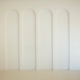 Minimalist interior design featuring four curved archways on a smooth white wall Minimalist interior design featuring four curved archways on a smooth white wall - PhotoDune Item for Sale