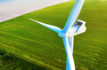 A view from the air on a wind power plant. Alternative energy sources A view from the air on a wind power plant. Alternative energy sources - PhotoDune Item for Sale