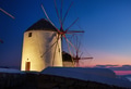 Mykonos, Greece. Traditional windmills. The symbol of Mykonos during sunset. Mykonos, Greece. Traditional windmills. The symbol of Mykonos during sunset. - PhotoDune Item for Sale