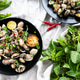 Delicious seafood feast with clams and mussels garnished with herbs and spices on a green backdrop Delicious seafood feast with clams and mussels garnished with herbs and spices on a green backdrop - PhotoDune Item for Sale