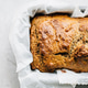 Close up of Banana Bread in Loaf Tin Close up of Banana Bread in Loaf Tin - PhotoDune Item for Sale