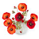 The image of a bouquet of artificial poppies in a vase, isolated, on a white background. The image of a bouquet of artificial poppies in a vase, isolated, on a white background. - PhotoDune Item for Sale