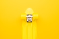 Skateboard on Yellow Background Skateboard on Yellow Background - PhotoDune Item for Sale