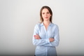 Close up beautiful young business woman with crossed arms Close up beautiful young business woman with crossed arms - PhotoDune Item for Sale