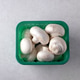 Fresh White Mushrooms in Green Plastic Container Fresh White Mushrooms in Green Plastic Container - PhotoDune Item for Sale