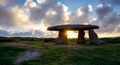 A starburst of sun gleaming through tLanyon Quoit an ancient neolithic Dolmen in Cornwall A starburst of sun gleaming through tLanyon Quoit an ancient neolithic Dolmen in Cornwall - PhotoDune Item for Sale