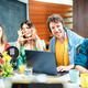 Young trend marketer people sharing content on streaming platform with web camera Young trend marketer people sharing content on streaming platform with web camera - PhotoDune Item for Sale