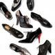 Black masculine female shoes still life fashion composition Black masculine female shoes still life fashion composition - PhotoDune Item for Sale