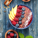 Bowl smoothie with berries and fruits Bowl smoothie with berries and fruits - PhotoDune Item for Sale