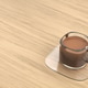 Glass coffee cup with brewed coffee Glass coffee cup with brewed coffee - PhotoDune Item for Sale