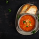 Traditional Homemade Vegetable Soup with Minced Meat. Czechoslovakian soup. Top view. Traditional Homemade Vegetable Soup with Minced Meat. Czechoslovakian soup. Top view. - PhotoDune Item for Sale