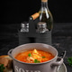 Homemade cabbage soup with minced meat and rustic bread. Czechoslovakian soup. Homemade cabbage soup with minced meat and rustic bread. Czechoslovakian soup. - PhotoDune Item for Sale