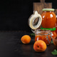 Summer Harvest of Fresh Apricots and Fruit Preserves. Banner Summer Harvest of Fresh Apricots and Fruit Preserves. Banner - PhotoDune Item for Sale