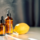 Lemon skincare products with vitamin c essence on table Lemon skincare products with vitamin c essence on table - PhotoDune Item for Sale