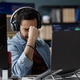 Worker Experiencing Stress in Information Technology Office Worker Experiencing Stress in Information Technology Office - PhotoDune Item for Sale