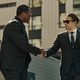 Black Businessman Greeting Chauffeur during Executive Arrival Black Businessman Greeting Chauffeur during Executive Arrival - PhotoDune Item for Sale