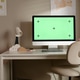 Desk Featuring Computer Mockup for Online Learning Desk Featuring Computer Mockup for Online Learning - PhotoDune Item for Sale
