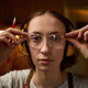 Portrait of Adult Woman Adjusting Safety Glasses in Carpentry Workshop Portrait of Adult Woman Adjusting Safety Glasses in Carpentry Workshop - PhotoDune Item for Sale