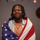 Portrait of Black Man Wrapped in American Flag Celebrating Independence Day Portrait of Black Man Wrapped in American Flag Celebrating Independence Day - PhotoDune Item for Sale