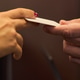 Businesswoman Handing Business Card to Man during Networking Businesswoman Handing Business Card to Man during Networking - PhotoDune Item for Sale