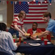 Diverse Adult Friends Hosting Independence Day Dinner at Home Diverse Adult Friends Hosting Independence Day Dinner at Home - PhotoDune Item for Sale