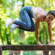 Athletic woman performing tuck jump over obstacle, functional fitness exercise for explosive power a Athletic woman performing tuck jump over obstacle, functional fitness exercise for explosive power a - PhotoDune Item for Sale