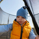 Toddler boy playing happily on trampoline outdoors Toddler boy playing happily on trampoline outdoors - PhotoDune Item for Sale