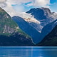 Lovatnet lake with Kjenndalsbreen glacier in the background, Norway. Lovatnet lake with Kjenndalsbreen glacier in the background, Norway. - PhotoDune Item for Sale