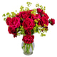 Isolated bouqet with red roses and alchemilla Isolated bouqet with red roses and alchemilla - PhotoDune Item for Sale