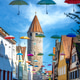 Historic tower in the city of Gunzenhausen Historic tower in the city of Gunzenhausen - PhotoDune Item for Sale