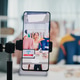 Close-up phone screen record Asia lady vlogger look phone camera review sweater new collection live Close-up phone screen record Asia lady vlogger look phone camera review sweater new collection live - PhotoDune Item for Sale