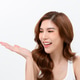 A woman showing her bright smile and healthy skin. A woman showing her bright smile and healthy skin. - PhotoDune Item for Sale
