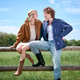 Young couple shares a moment of love in the sun-drenched countryside Young couple shares a moment of love in the sun-drenched countryside - PhotoDune Item for Sale